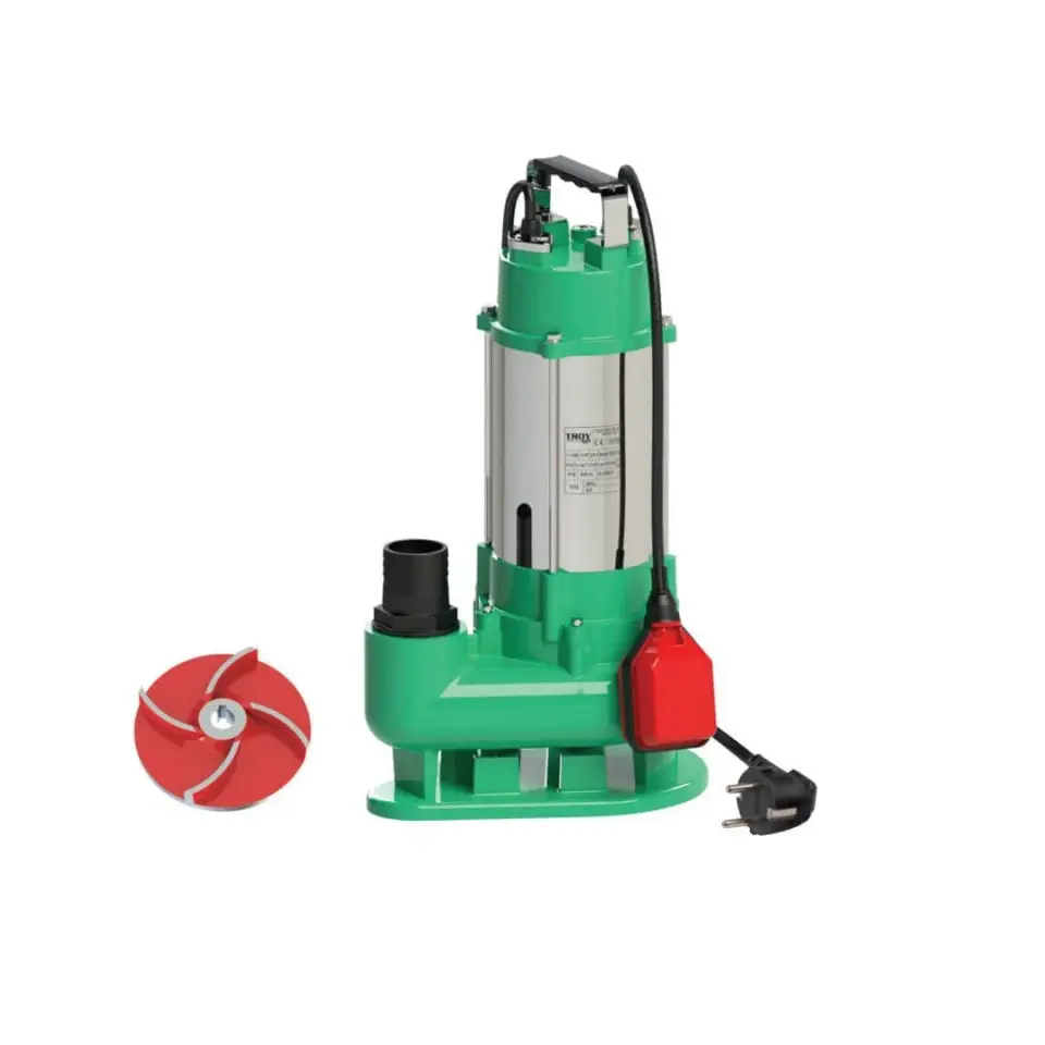 Troy HD750 F Paslanmaz Gövdeli Flatörlü Foseptik Dalgıç Pompa 370W