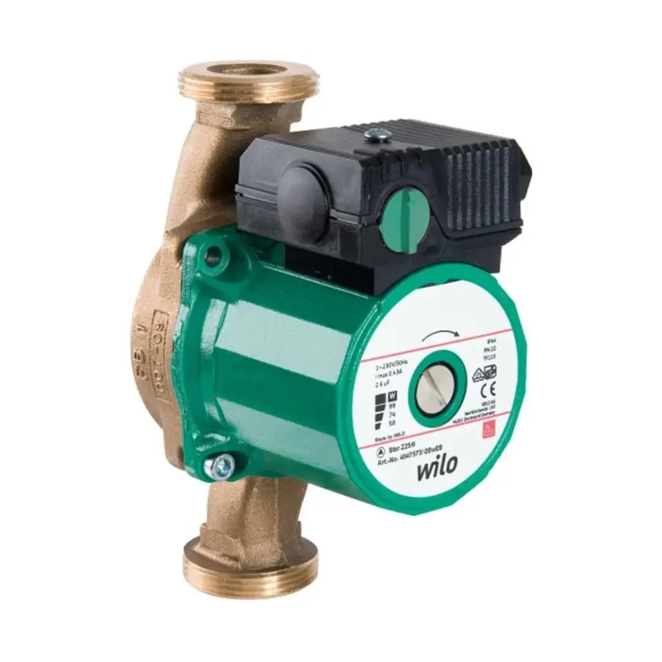 Wilo Star Z 25/2 - Bronz Gövdeli ReSirkülasyon Pompası - 1''