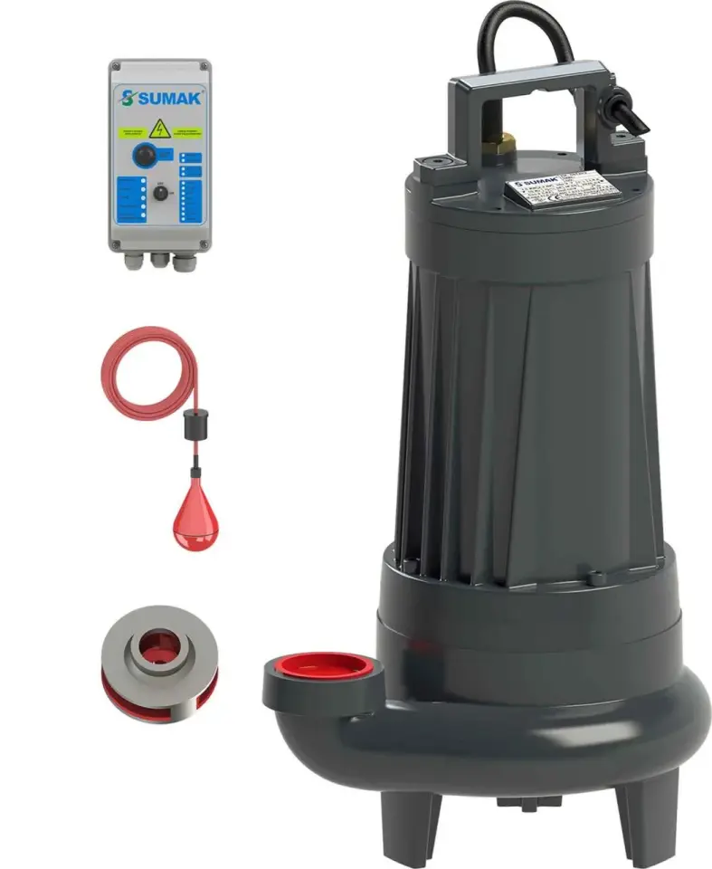 Sumak SDT20/2 Döküm Foseptik Pompa - 2,2 HP - 2'' Çıkışlı-380V